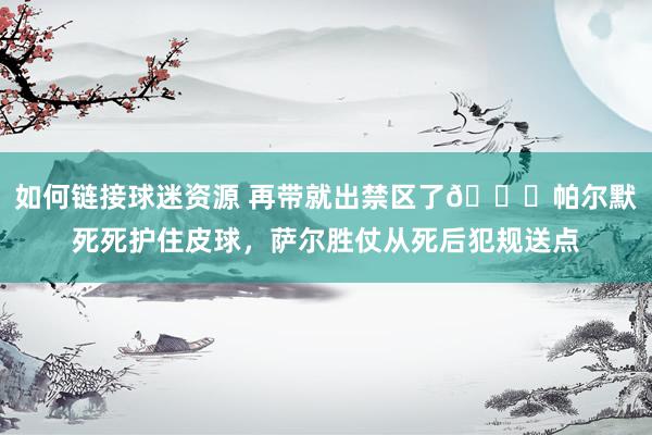 如何链接球迷资源 再带就出禁区了😂帕尔默死死护住皮球，萨尔胜仗从死后犯规送点