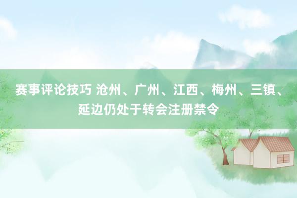 赛事评论技巧 沧州、广州、江西、梅州、三镇、延边仍处于转会注册禁令